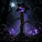 Slickblue; Animated Halloween Man-Eating Plant Decoration with Moving Jaws, Color-Changing LED Mouth, Sound Effects and Tripod Stand for Haunted House; Category:Halloween Animatronics; Image:6